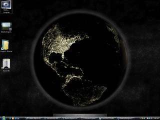 Computer screen earth night city - a picture of the earth free wallpaper