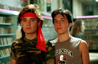 Two boys bandanas library together - clark voorhees free wallpaper