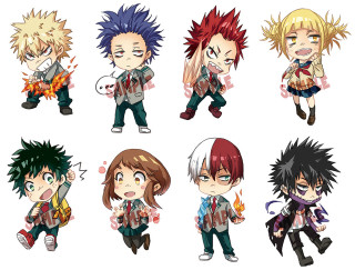 Anime characters hair colors styles - a bunch of anime characters free wallpaper
