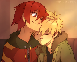 Kissing couple room light wall - a wall behind them free wallpaper