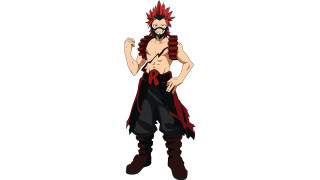 Red haired male in black - a red ribbon free wallpaper