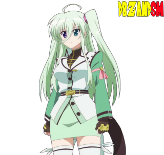Girl green white outfit long - cat free wallpaper