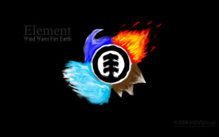 Bird flame logo element design - a logo free wallpaper