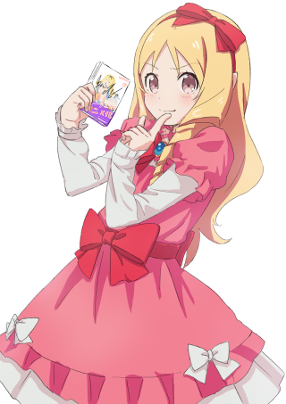 Girl pink dress cell phone - a hologram free wallpaper