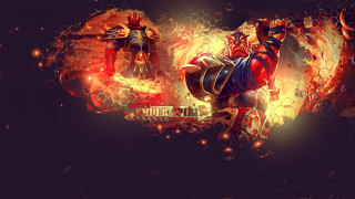 Fire armor breathing flame embers - brom free wallpaper