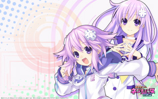 Anime girls purple hair white - neodada free wallpaper