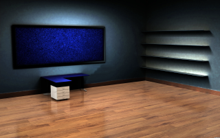 Room television shelf blue screen - unreal engine 5 quality free wallpaper
