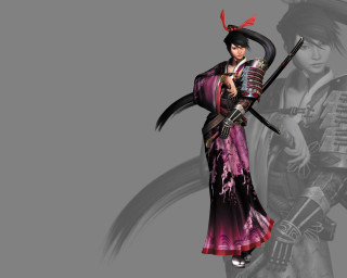 Geisha woman samurai sword japanese - character art free wallpaper
