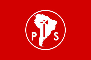 Red torii sunburst flag logo - primitivism free wallpaper