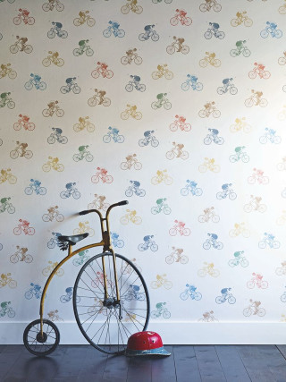 Bike wall ball wallpaper pattern - against free wallpaper