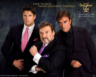 Three men suits posing dark - a picture together free wallpaper