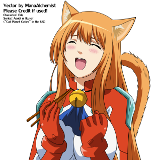 Woman long hair cat ears 2 - furry free wallpaper