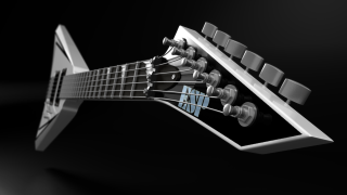 Guitar black background blue white - a guitar free wallpaper