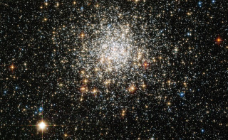 Star cluster black background white - galaxy free wallpaper