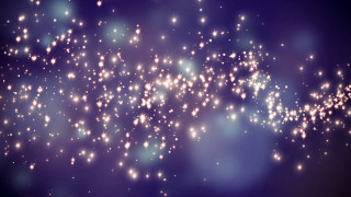 Blurry stars sky blue black - particle free wallpaper