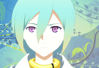Anime girl blue hair pink 4 - armin hansen free wallpaper