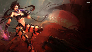 Woman cosplay cave sword demon - a cave free wallpaper
