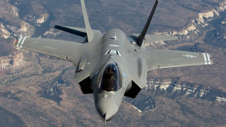 Fighter jet mountain range sky 3 - the background and a sky line in the foreground free wallpaper