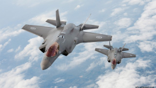 Fighter jets flying clouds blue - two fighter jet free wallpaper