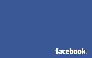 Blue background facebook logo white - a white text free wallpaper