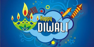 Happy diwali greeting blue crown - happy free wallpaper