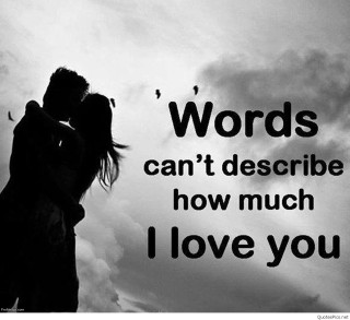 Couple kissing sky words cant - free love wallpaper
