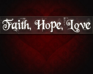 Red black banner faith - banner free wallpaper