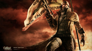 Man holding flag sign sky - apocalyptic free wallpaper
