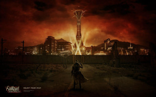Man tower city night red - night free wallpaper