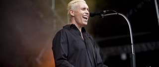 Man standing microphone black shirt - david dougal williams free wallpaper