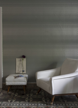 White chair foot stool patterned - fine texture free wallpaper