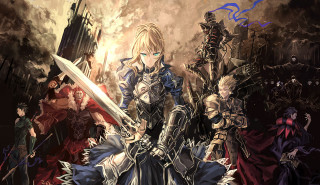 Group fire sky sword people - a fire and sky background free wallpaper