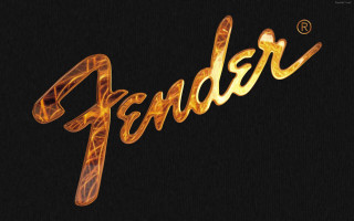 Fenderer gold 3d black background - blender and photoshop free wallpaper