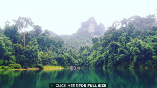 Lake mountains trees sign nature - free forest wallpaper