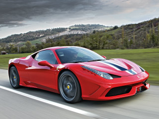 Red sports car mountain road 7 - a dark cloud in the sky free wallpaper