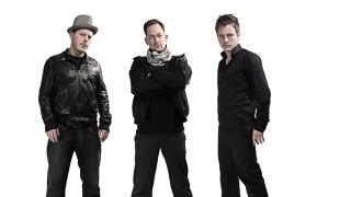 Three men black clothing hats - bauhau free wallpaper