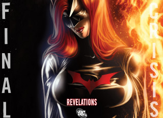 Woman black costume red hair 2 - barbara greg free wallpaper
