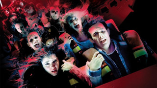 Theater red lighting creepy people - art free wallpaper for desktop