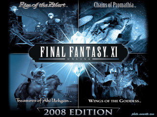 Final fantasy xi game poster - a dragon and a demon free wallpaper