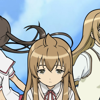 Anime girls long hair white 11 - an anime drawing free wallpaper