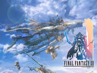 Futuristic flying objects sky clouds - fantasy art free wallpaper