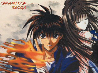 Anime characters fire hair flame - their hand free wallpaper