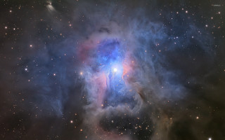 Large star cluster bright blue 2 - free stars wallpaper for desktop