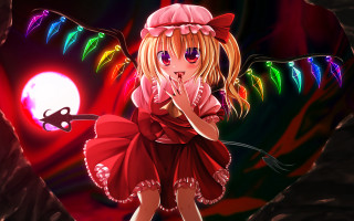 Girl red dress scissor colorful - a red dress holding free wallpaper for desktop