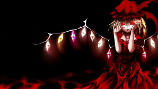 Woman red dress red bow - red eye free wallpaper