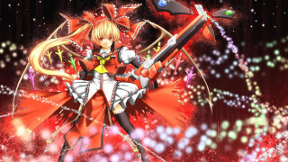 Anime character sword red dress - a sword free wallpaper for desktop