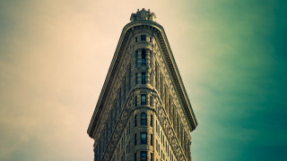 Tall building clock sky background - daren bader free wallpaper