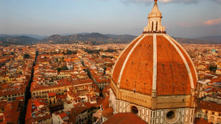 City view dome building clock - a view of a city free wallpaper