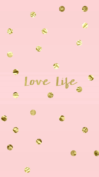 Pink gold love life kitsch - free love wallpaper