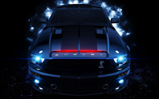 Mustang astronaut aurora galaxy starry - felipe seade free wallpaper